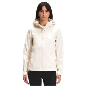 The North Face White Venture 2 Rain Jacket- Women